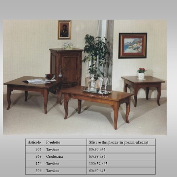 Tavolini in legno