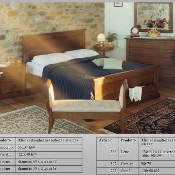 letto con cassetti legno
