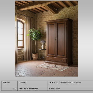 Armadietto 2 porte legno