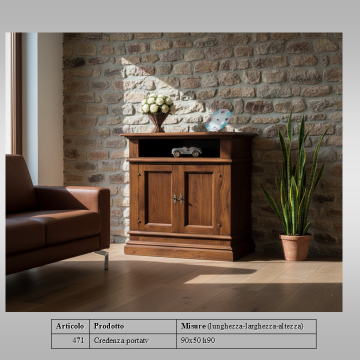 Credenza in noce massello