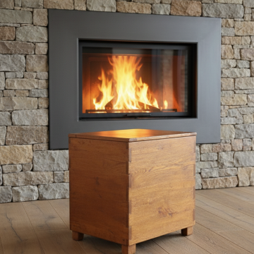 porta pellets in legno